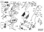 Bosch 3 600 H81 E72 ROTAK 34 LI Lawnmower Spare Parts